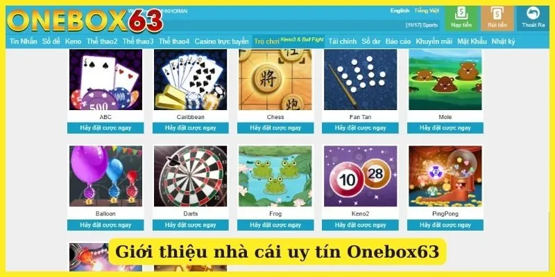 Trang chủ ONEBOX63