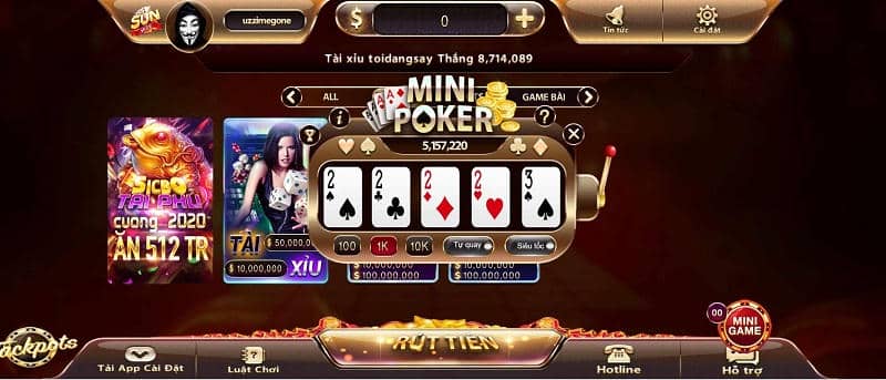 Mini Poker Sunwin Là Gì?